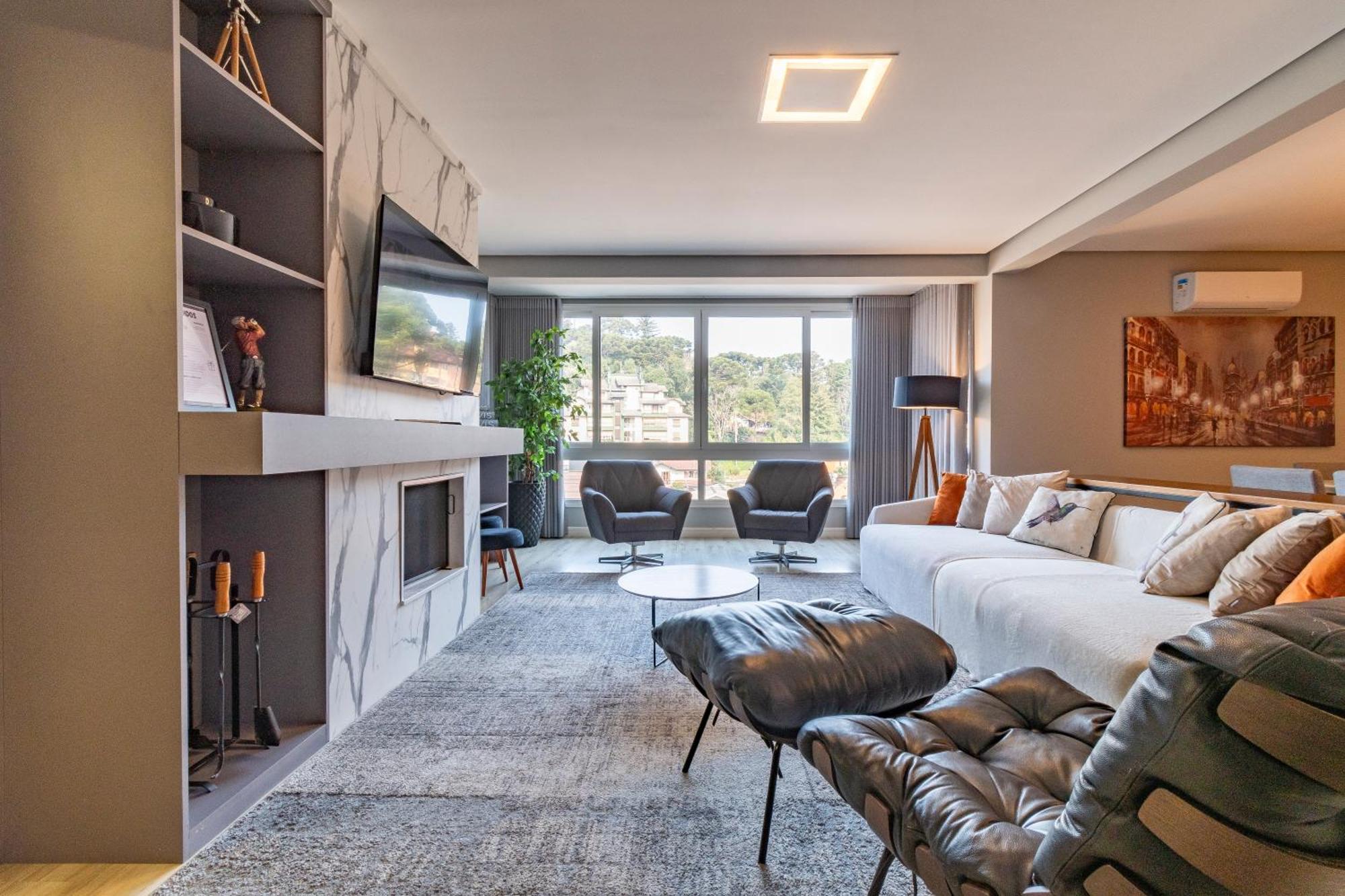 A Apenas 300 Mts Da Rua Coberta, No Exclusivo Via Florida Apartment Gramado